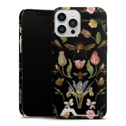 Fleurs Sauvages et Abeilles Fond Noir