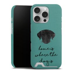 Home Is Where The Dog Is - Schwarz auf Türkis