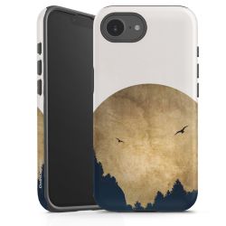 Deux oiseaux et la lune