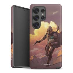 Der Mandalorianer und Grogu Sonnenguntergang Wolken