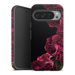 Rose vintage su nero