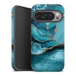 Eisblaue Marmor Landschaft