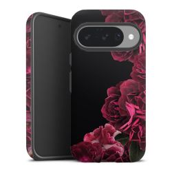 Rose vintage su nero