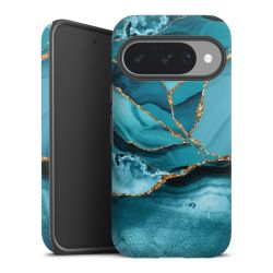 Eisblaue Marmor Landschaft