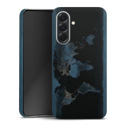 Mappa del mondo con luce notturna