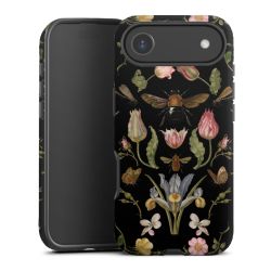 Wildblumen und Biene Schwarz