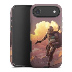 Der Mandalorianer und Grogu Sonnenguntergang Wolken