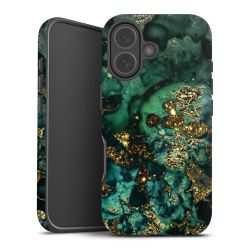 Aspetto marmorizzato ciano glitterato