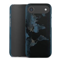 Mappa del mondo con luce notturna