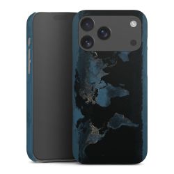 Mappa del mondo con luce notturna
