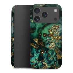 Aspetto marmorizzato ciano glitterato