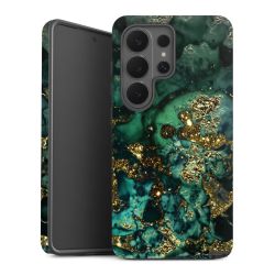 Aspetto marmorizzato ciano glitterato