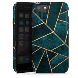 Imprimé or pierre sarcelle profond