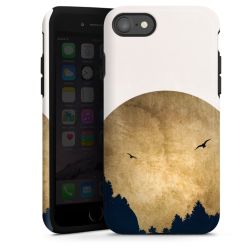 Deux oiseaux et la lune