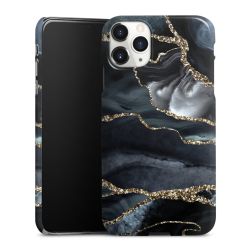 Donker marmer goud Glitterlook