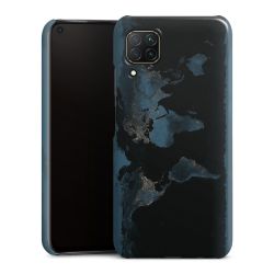 Mappa del mondo con luce notturna