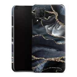 Donker marmer goud Glitterlook