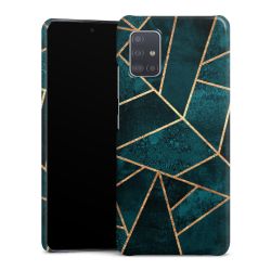 Imprimé or pierre sarcelle profond