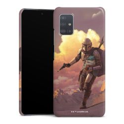 Les nuages ​​du coucher du soleil Mandalorien et Grogu