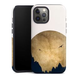 Deux oiseaux et la lune