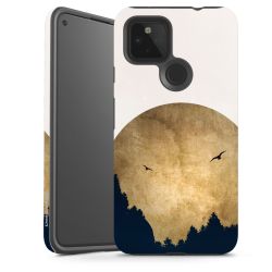 Deux oiseaux et la lune