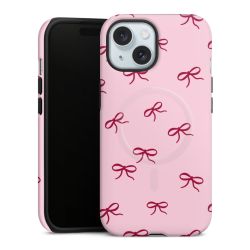 Bows Red Pink Pattern