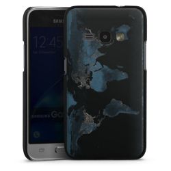 Mappa del mondo con luce notturna