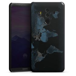 Mappa del mondo con luce notturna