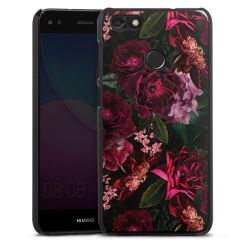Dunkelrote und rosa Blüten