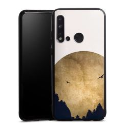 Deux oiseaux et la lune