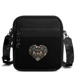 Wildblumen und Biene Schwarz