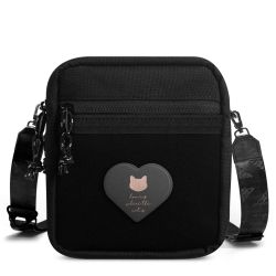 Home Is Where The Cat Is - Rose sur noir 