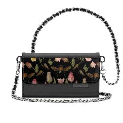 Wildblumen und Biene Schwarz