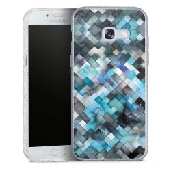 Silicone Glitter Case silver glitter