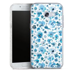 Silicone Glitter Case silver glitter