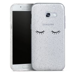 Silicone Glitter Case silver glitter