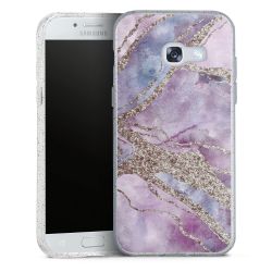 Silicone Glitter Case silver glitter