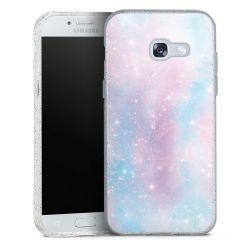 Silicone Glitter Case silver glitter