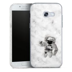 Silicone Glitter Case silver glitter