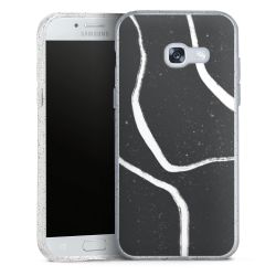 Silicone Glitter Case silver glitter