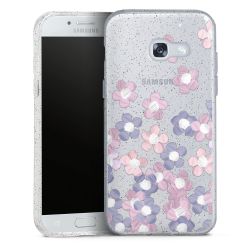 Silicone Glitter Case silver glitter