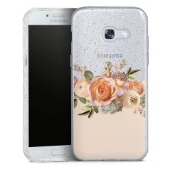 Silicone Glitter Case silver glitter