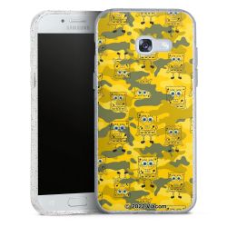 Silicone Glitter Case silver glitter