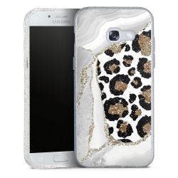 Silicone Glitter Case silver glitter