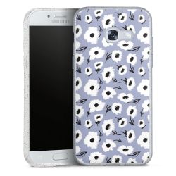 Silicone Glitter Case silver glitter