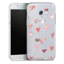 Silicone Glitter Case silver glitter