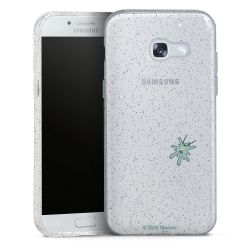 Silicone Glitter Case silver glitter