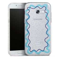 Silicone Glitter Case silver glitter