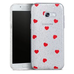 Silicone Glitter Case silver glitter