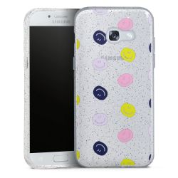 Silicone Glitter Case silver glitter